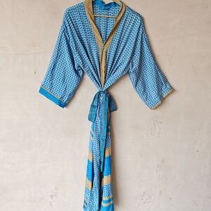 Elegant silky kimono